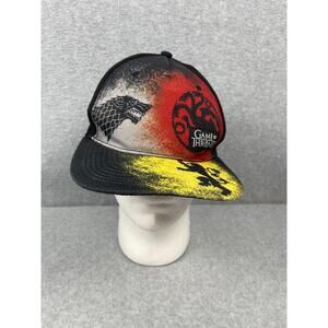 HBO Game‎ of Thrones House Hat Baseball Cap Once Size Snap Back Black